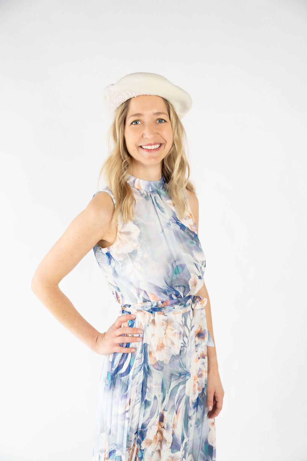 Embellished Wool Beret - Ivory